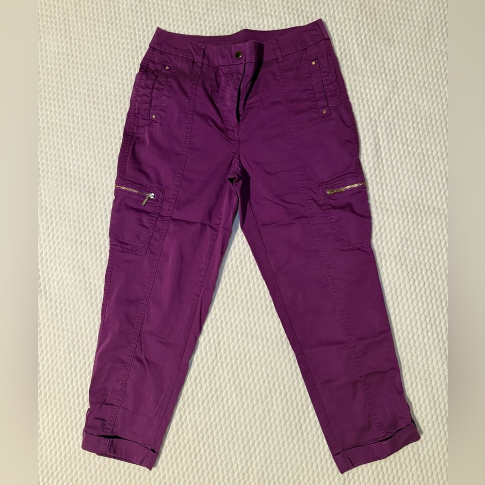 Chico’s Purple Cropped Pant - Chico’s 00 Chop